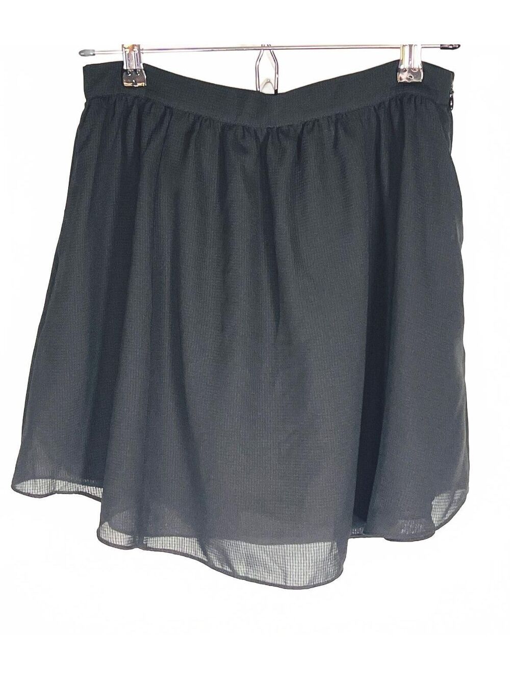 NWOT Kimchi Blue Urban Outfitters Black Chiffon Mini Skirt Coquette Aesthetic 4 - Picture 1 of 6